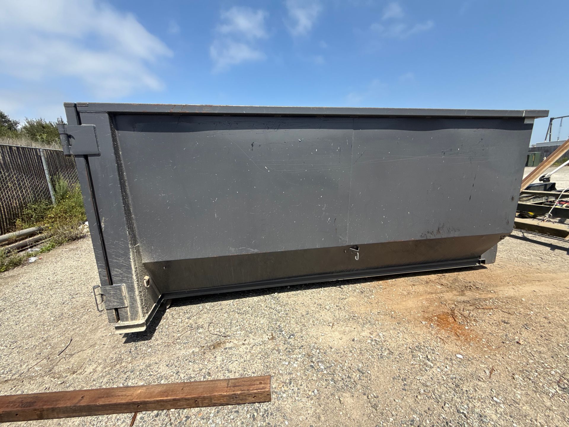 Clean roll-off dumpster ready for delivery in Orange County